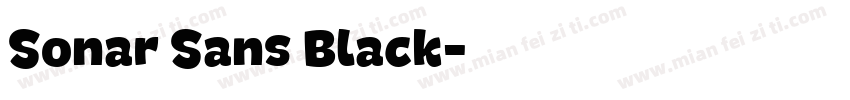 Sonar Sans Black字体转换